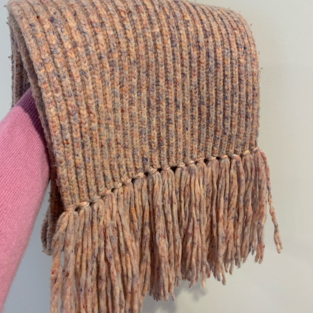 Rag & Bone Devin Wool scarf in Pink Multi